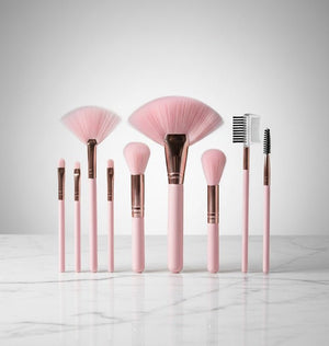 GR - Professional Pink Makeup Brush Set
